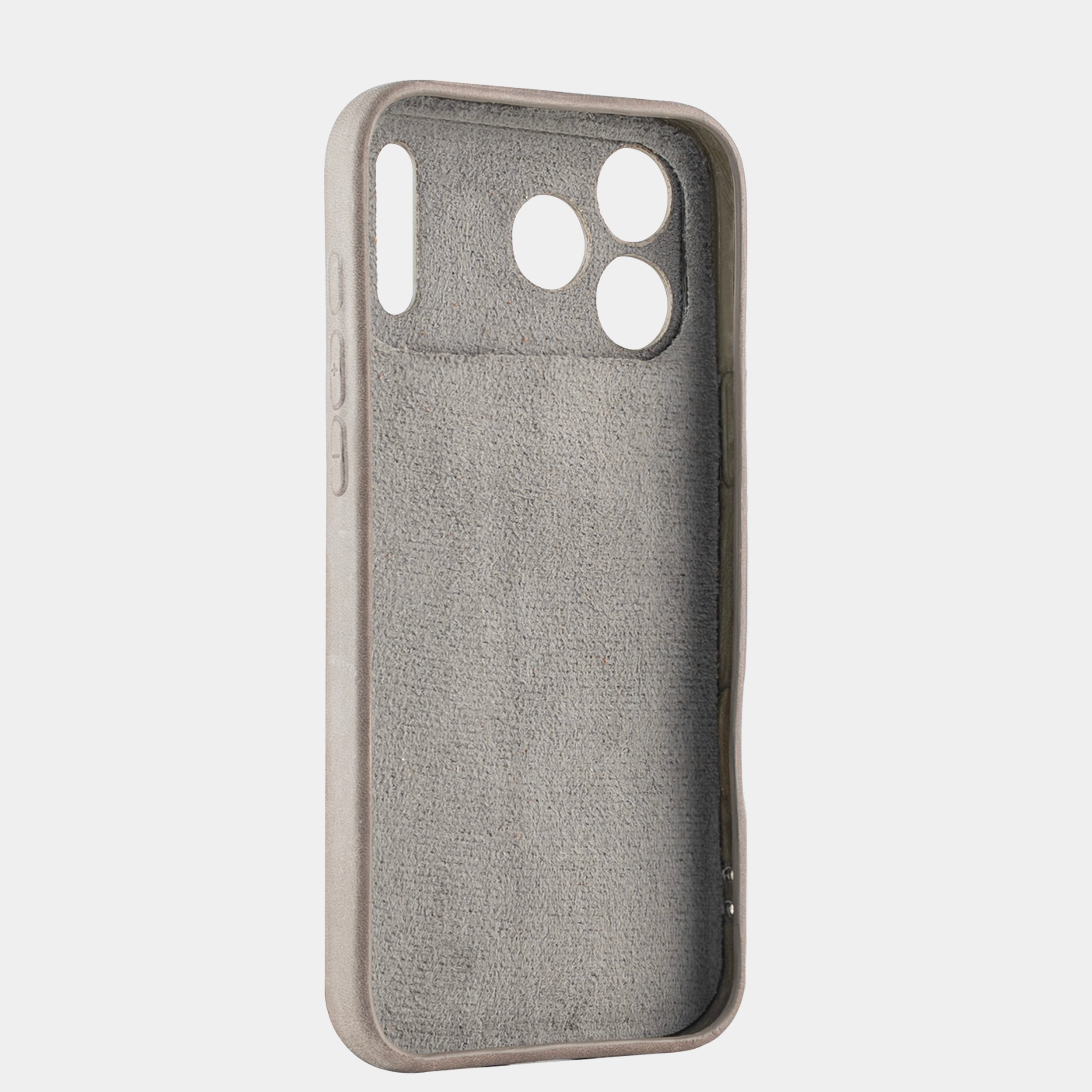 Slate Gray Vegetable-Tanned Leather iPhone Case