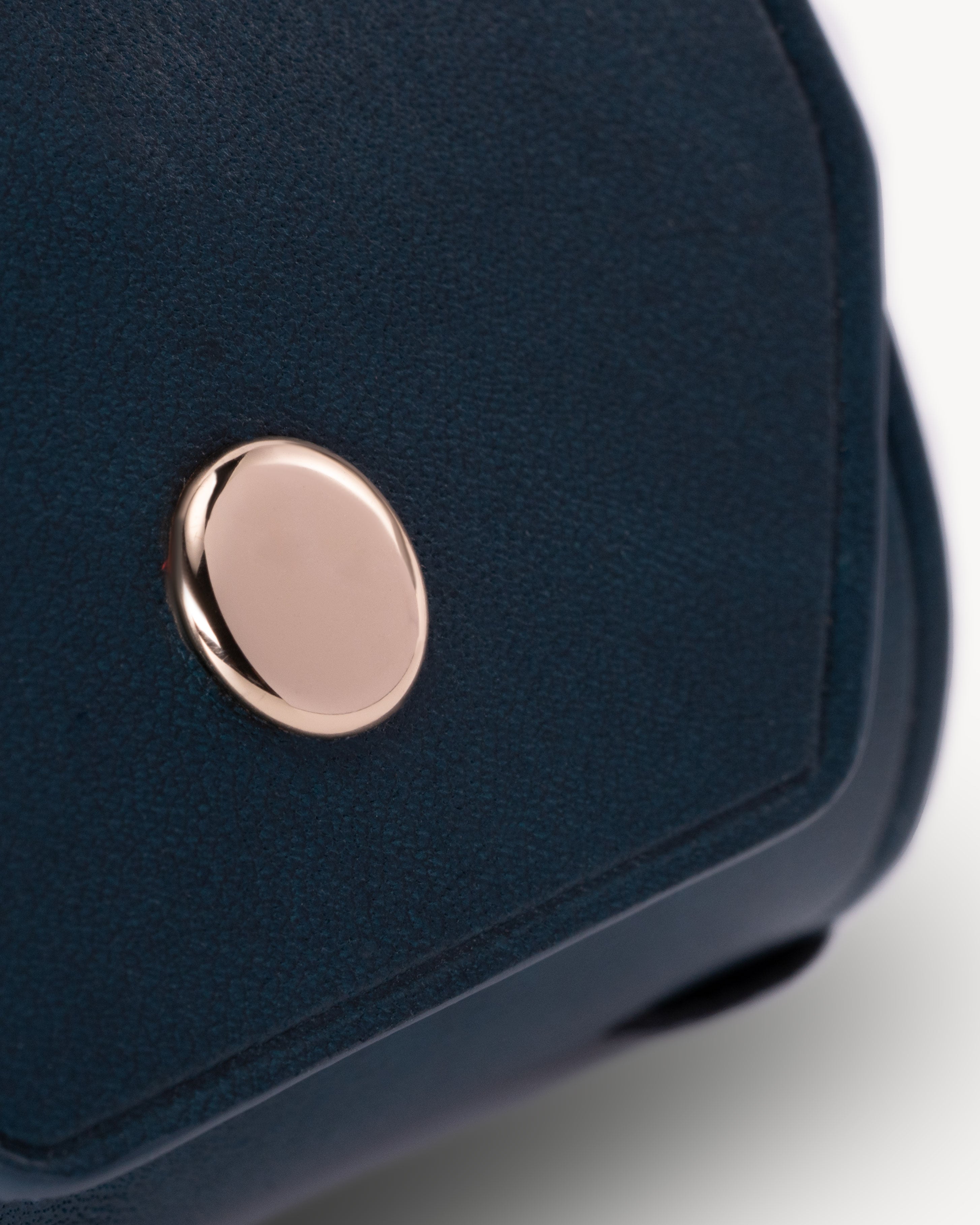 Blue Full Grain Leather Cash Wrap Wallet - Blue