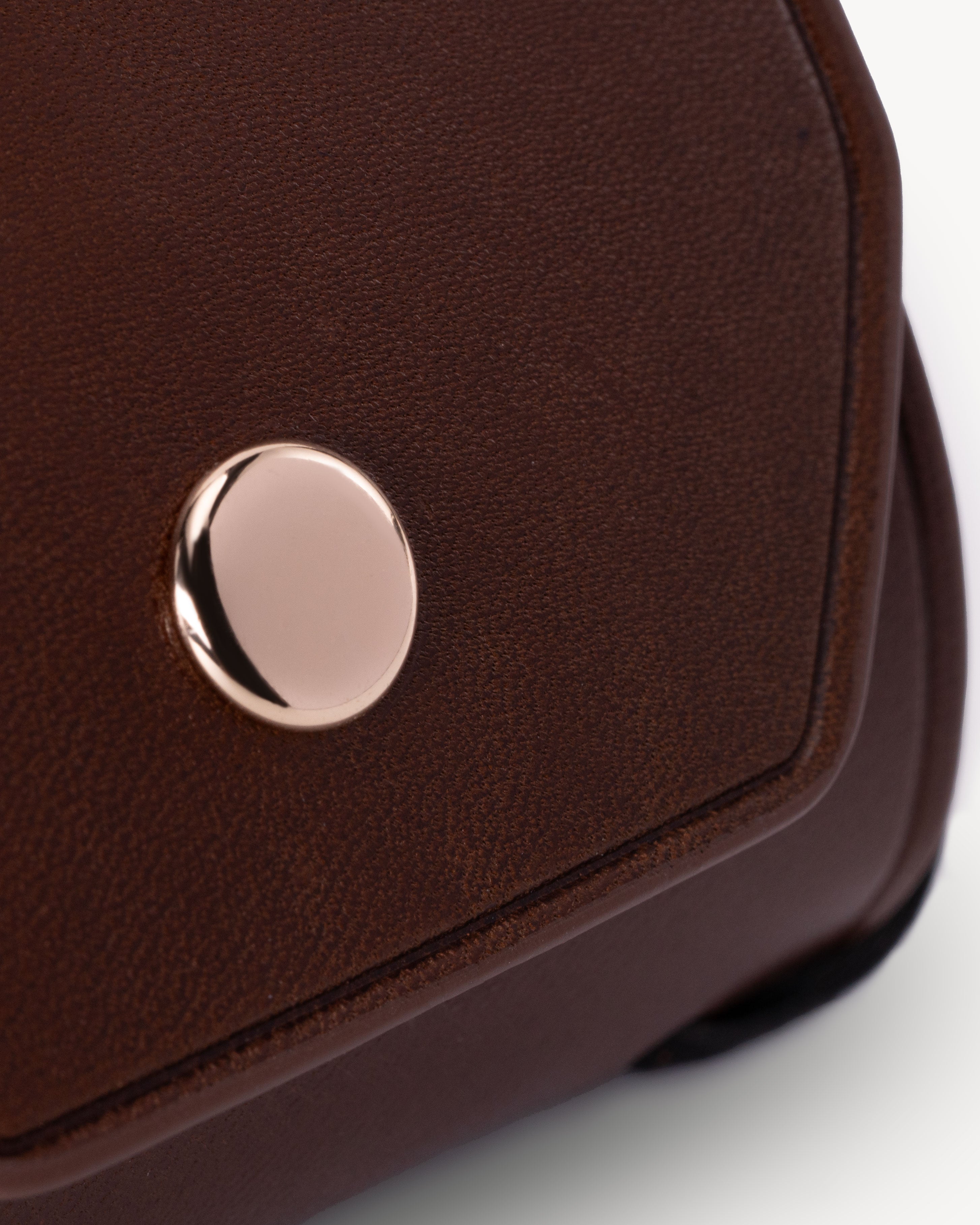 Brown Full Grain Leather Cash Wrap Wallet - Brown