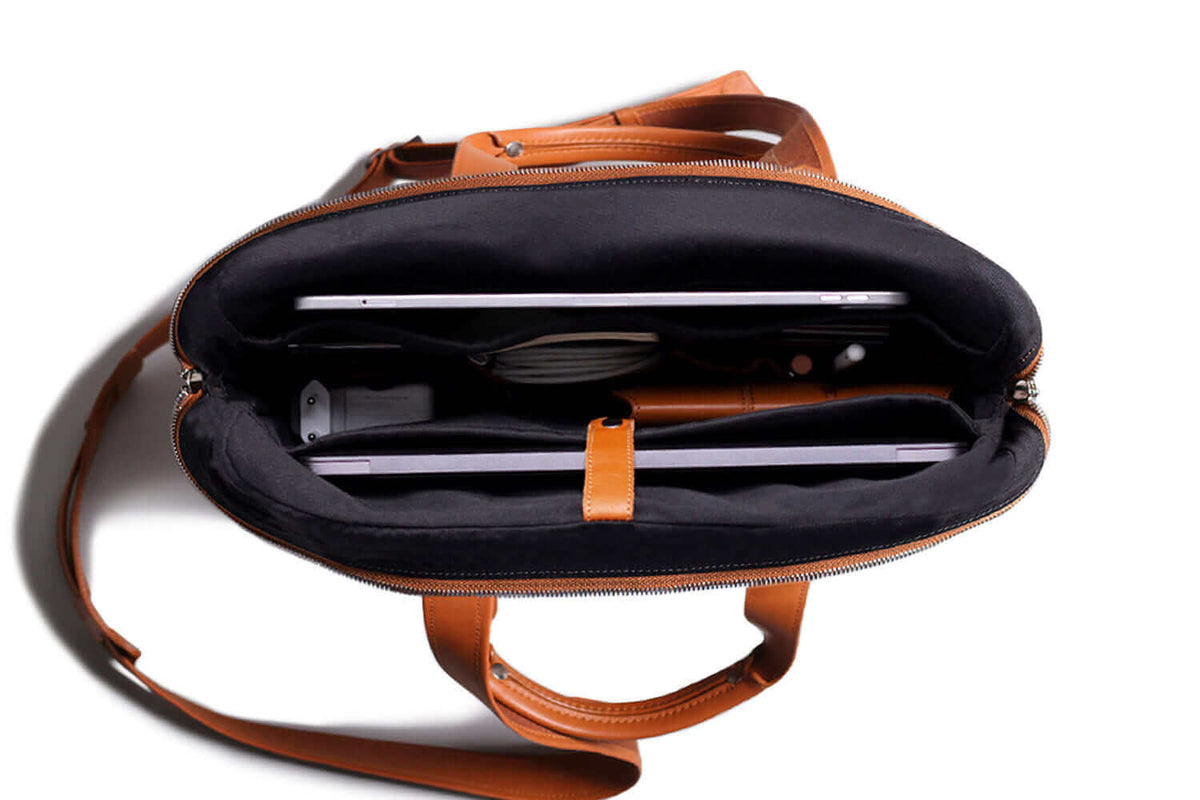 KAKAVY Everyday Leather Briefcase — product view 2