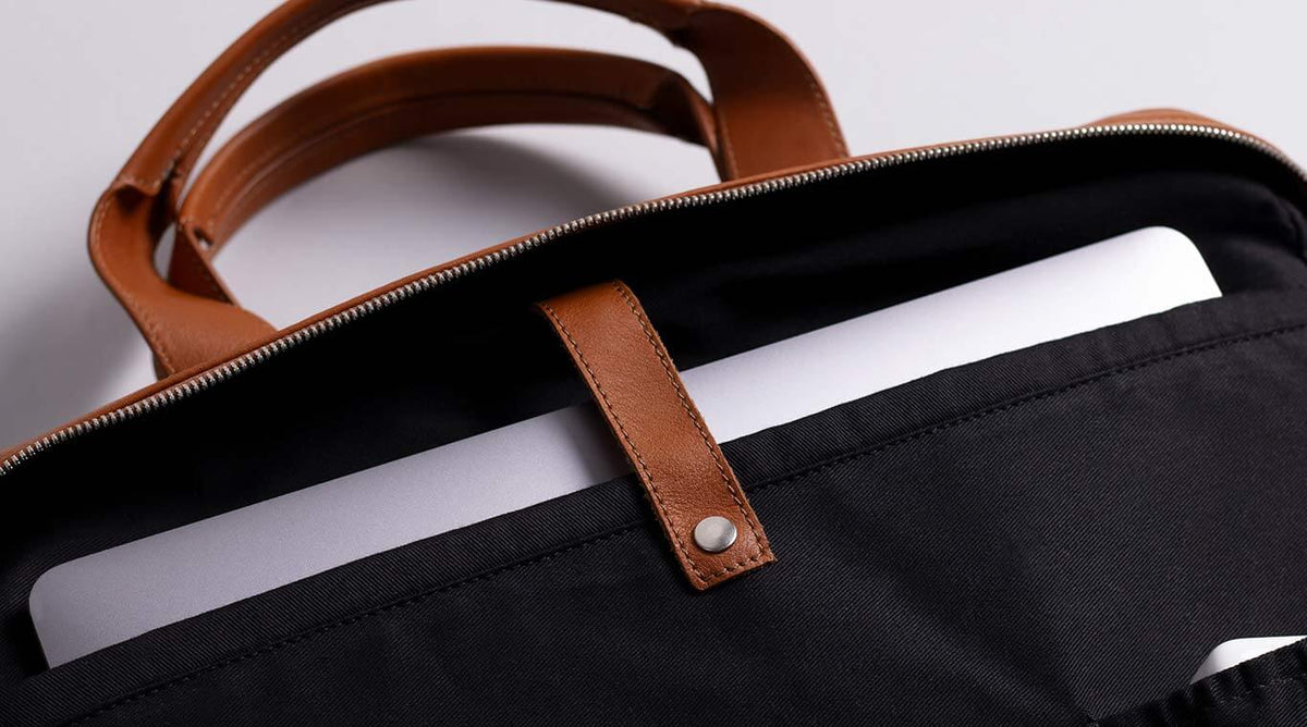 KAKAVY Everyday Leather Briefcase — feature detail 24