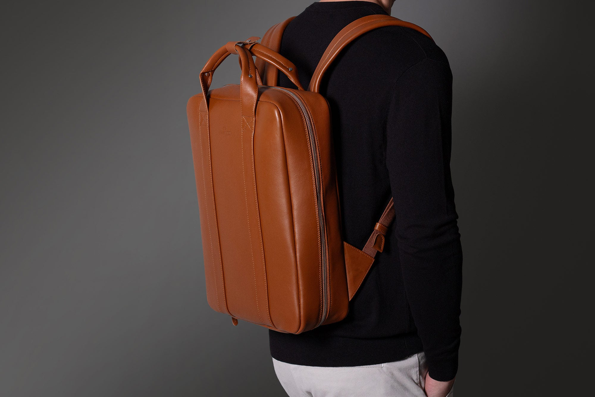KAKAVY Leather Backpack — product view 3
