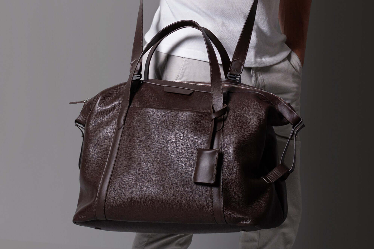 KAKAVY Leather Overnight Bag — product view 3