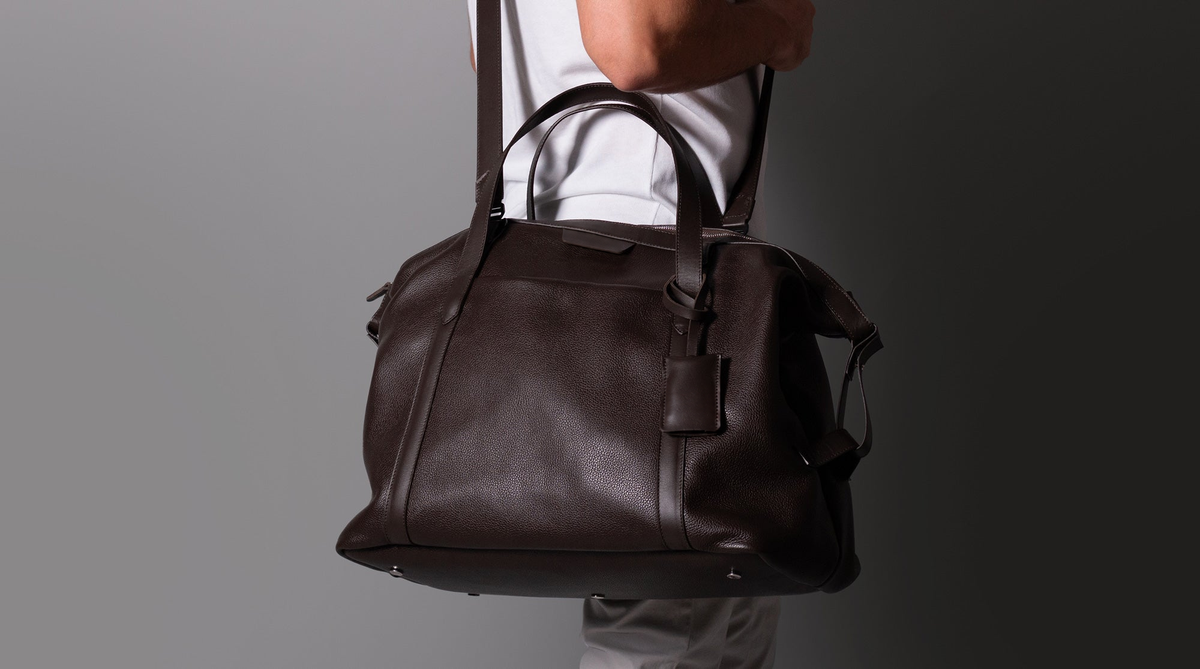 KAKAVY Leather Overnight Bag — feature detail 16