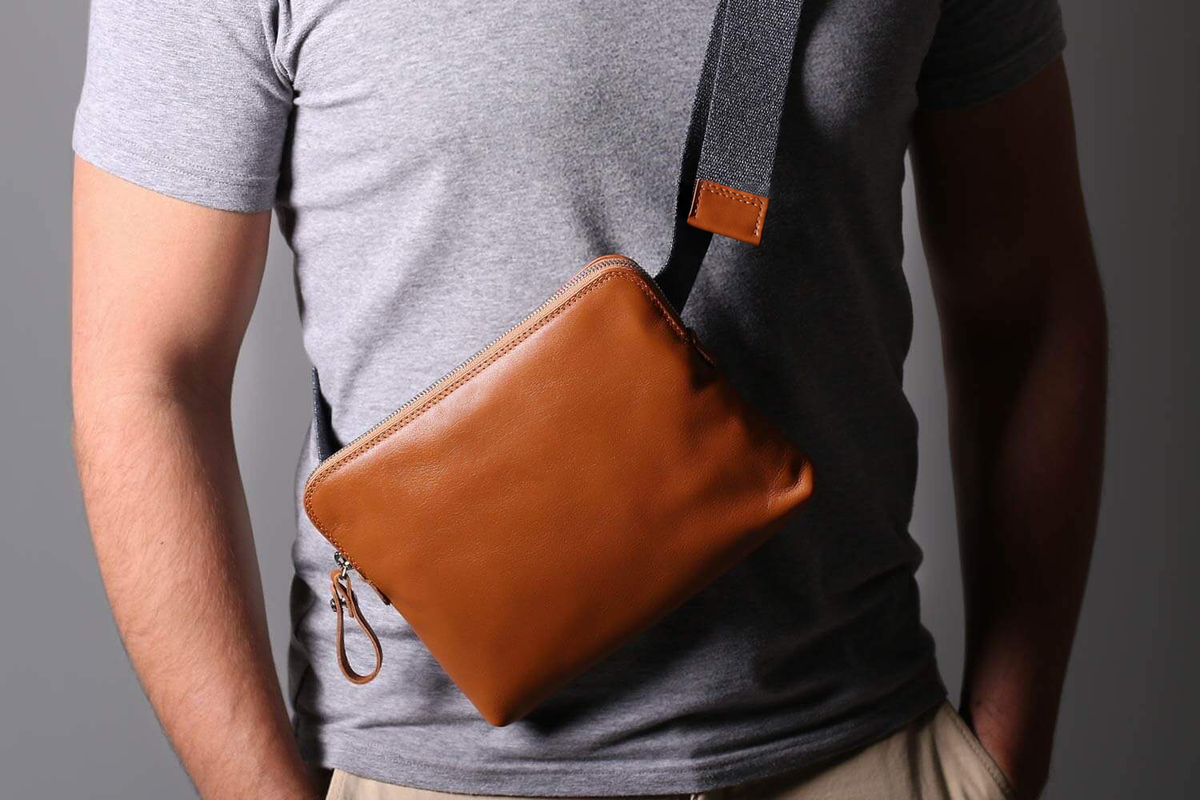 KAKAVY Leather Sling Bag — product view 3