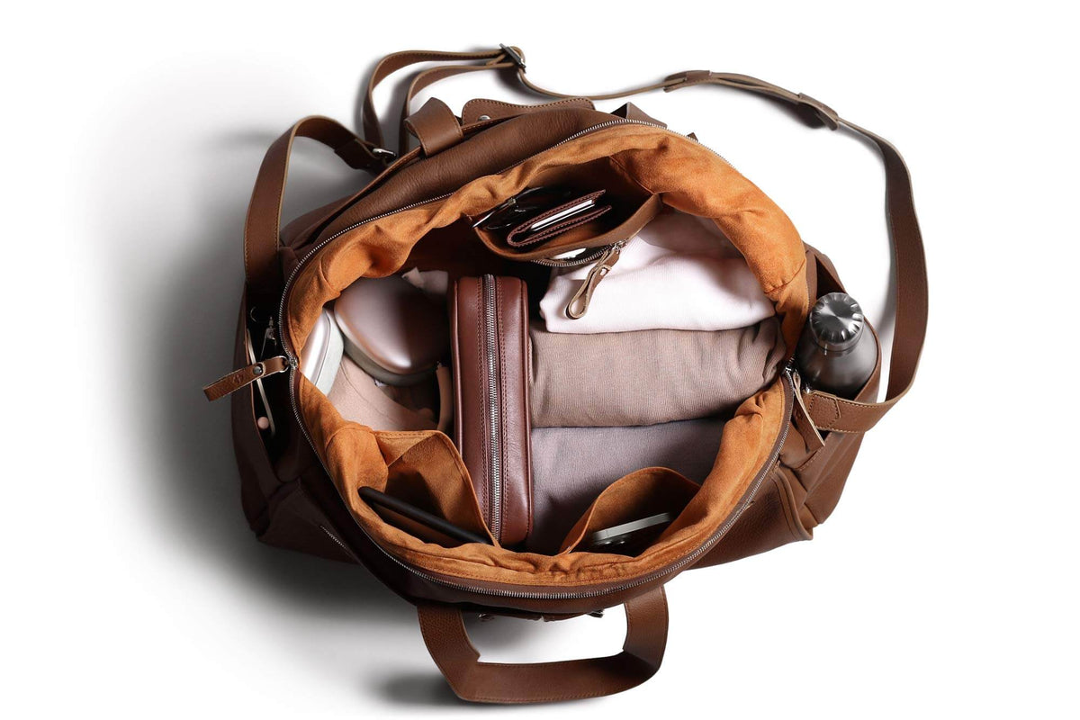 KAKAVY Leather Weekender Bag — product view 2