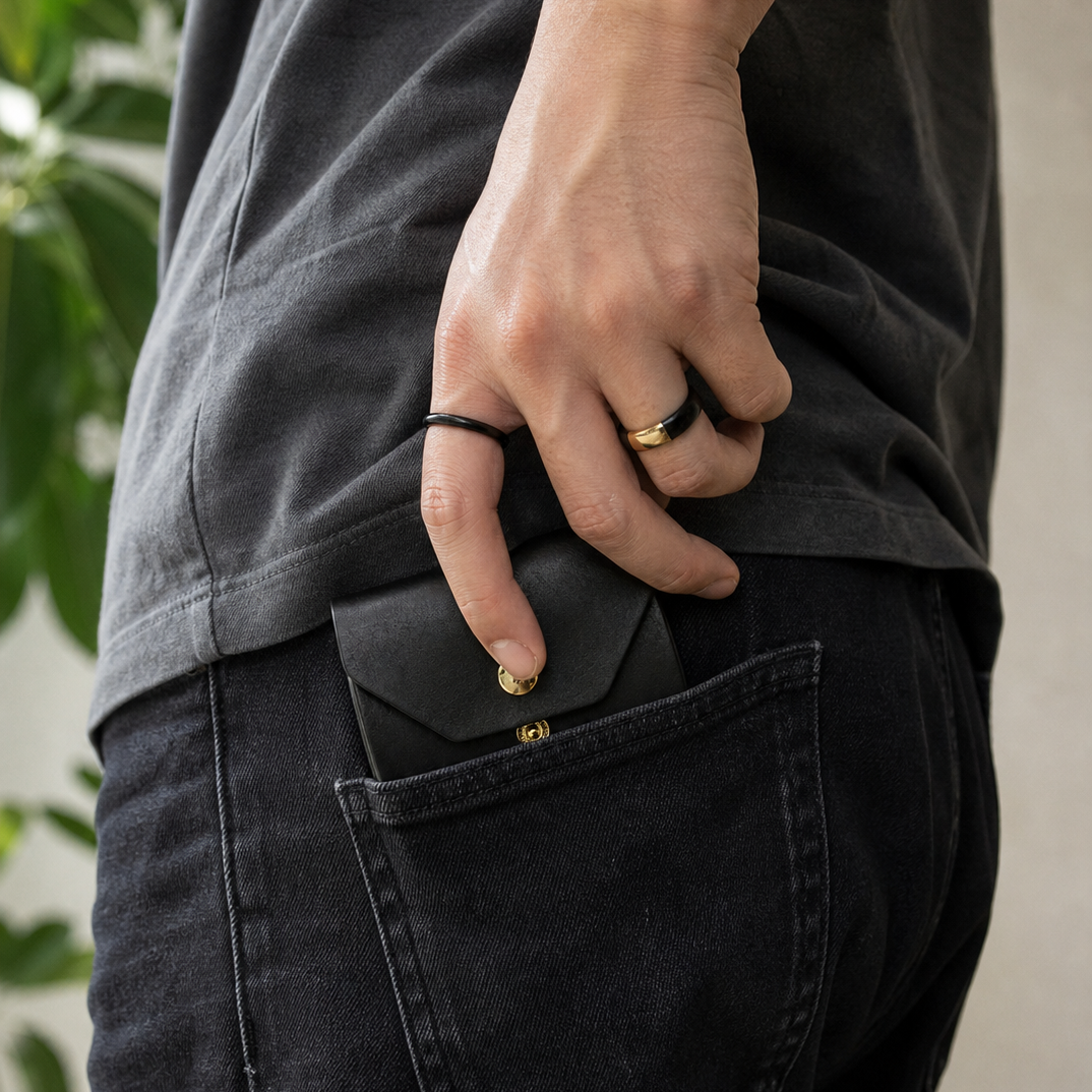 Full Grain Leather Cash Roll Wallet