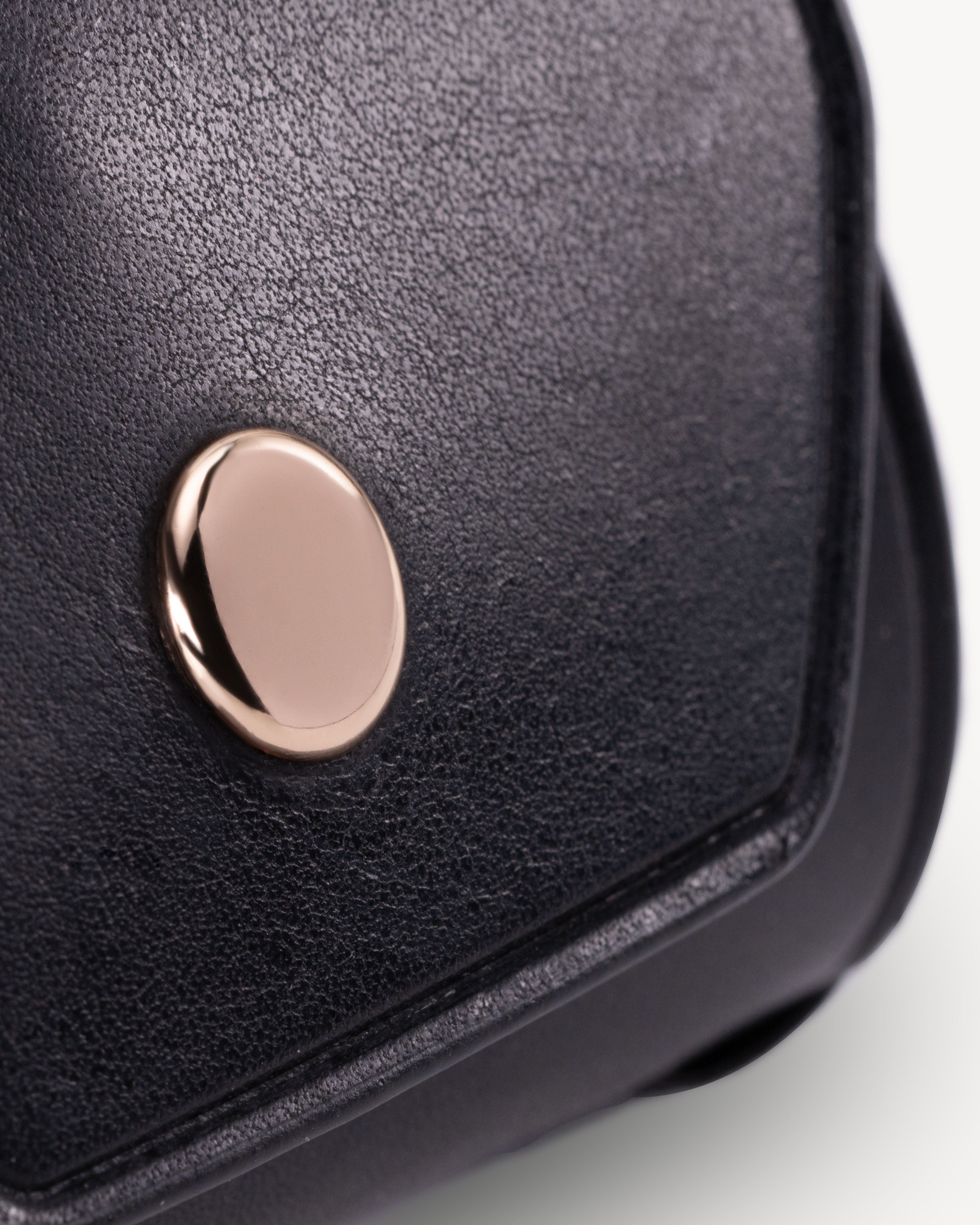Black Full Grain Leather Cash Wrap Wallet - Black