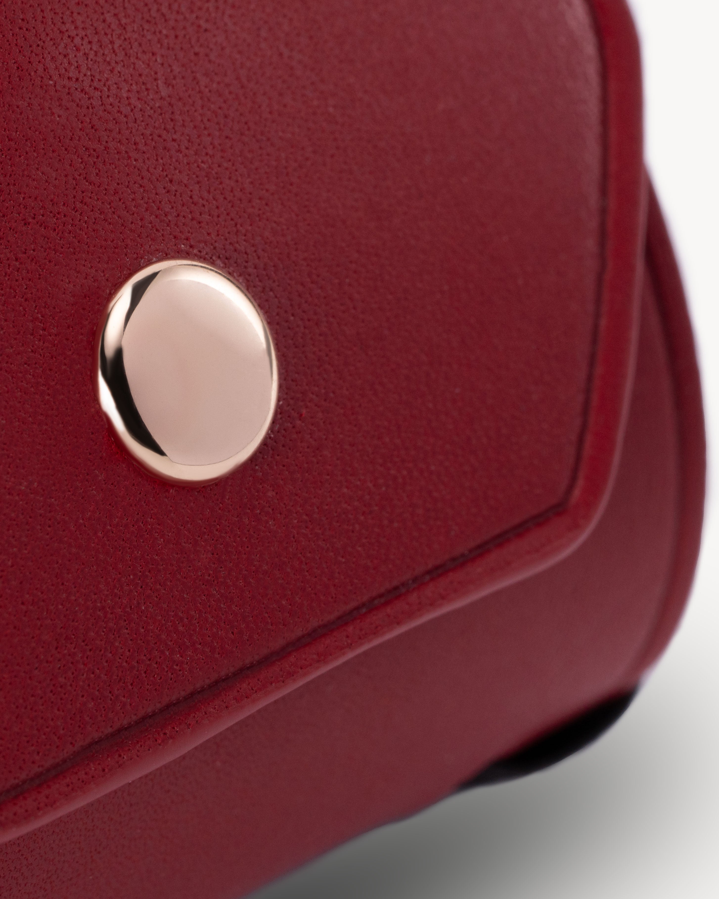 Red Full Grain Leather Cash Wrap Wallet - Red