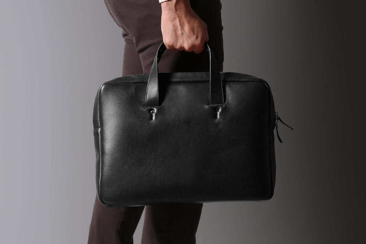 KAKAVY Everyday Leather Briefcase — product view 12